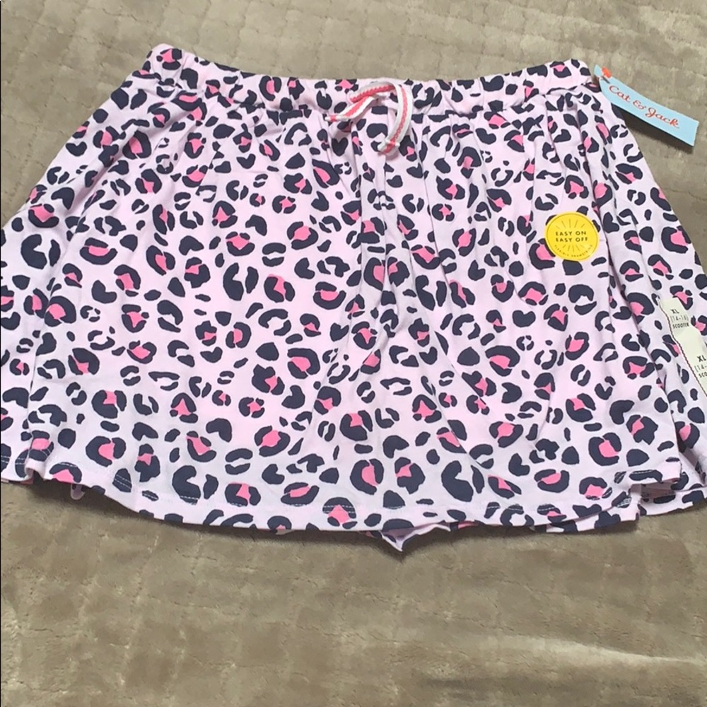 🔥Cat&Jack girls scooter leopard print skirt/short